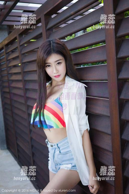 MiStar魅妍社-Nicole妮可 MiStar魅妍社 - 记住,Nicole妮可的校服套图是无圣光,但画面却让我多想了几秒