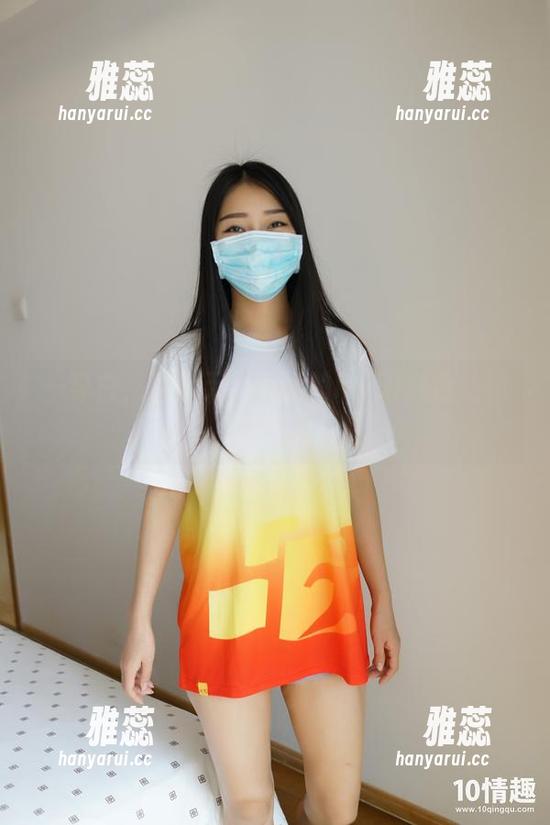 ROSI口罩 一身白,完全无法抗拒的ROSI白色丝袜高清写真...